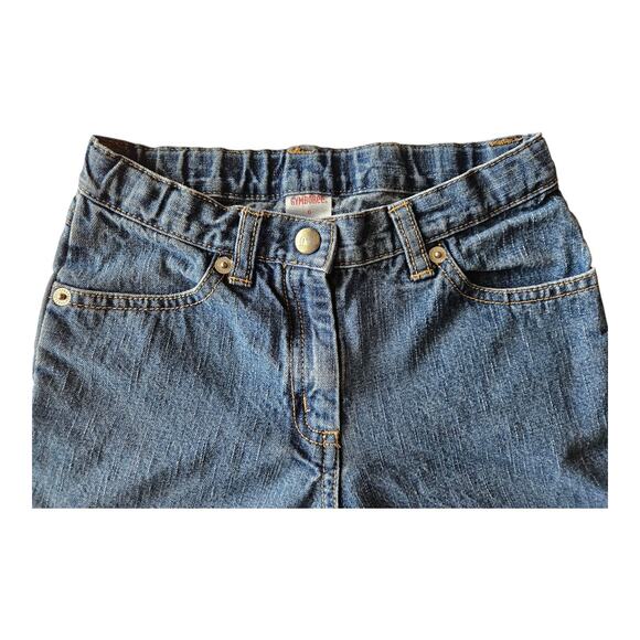 GYMBOREE Girl's 6 Sugar And Spice Jeans Embroidered Gingerbread House Ric Rac - Picture 2 of 6